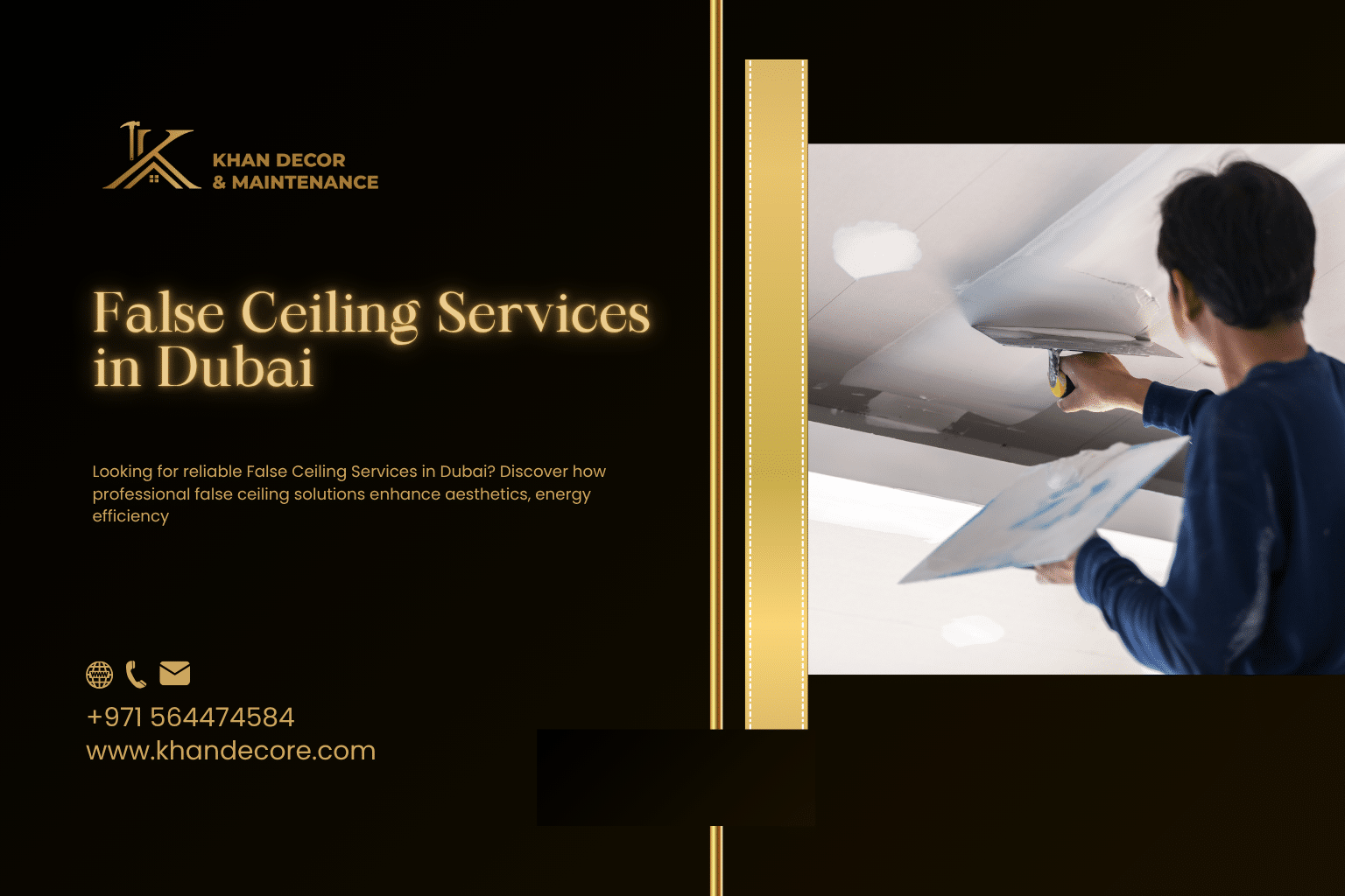 False Ceiling Services in Dubai