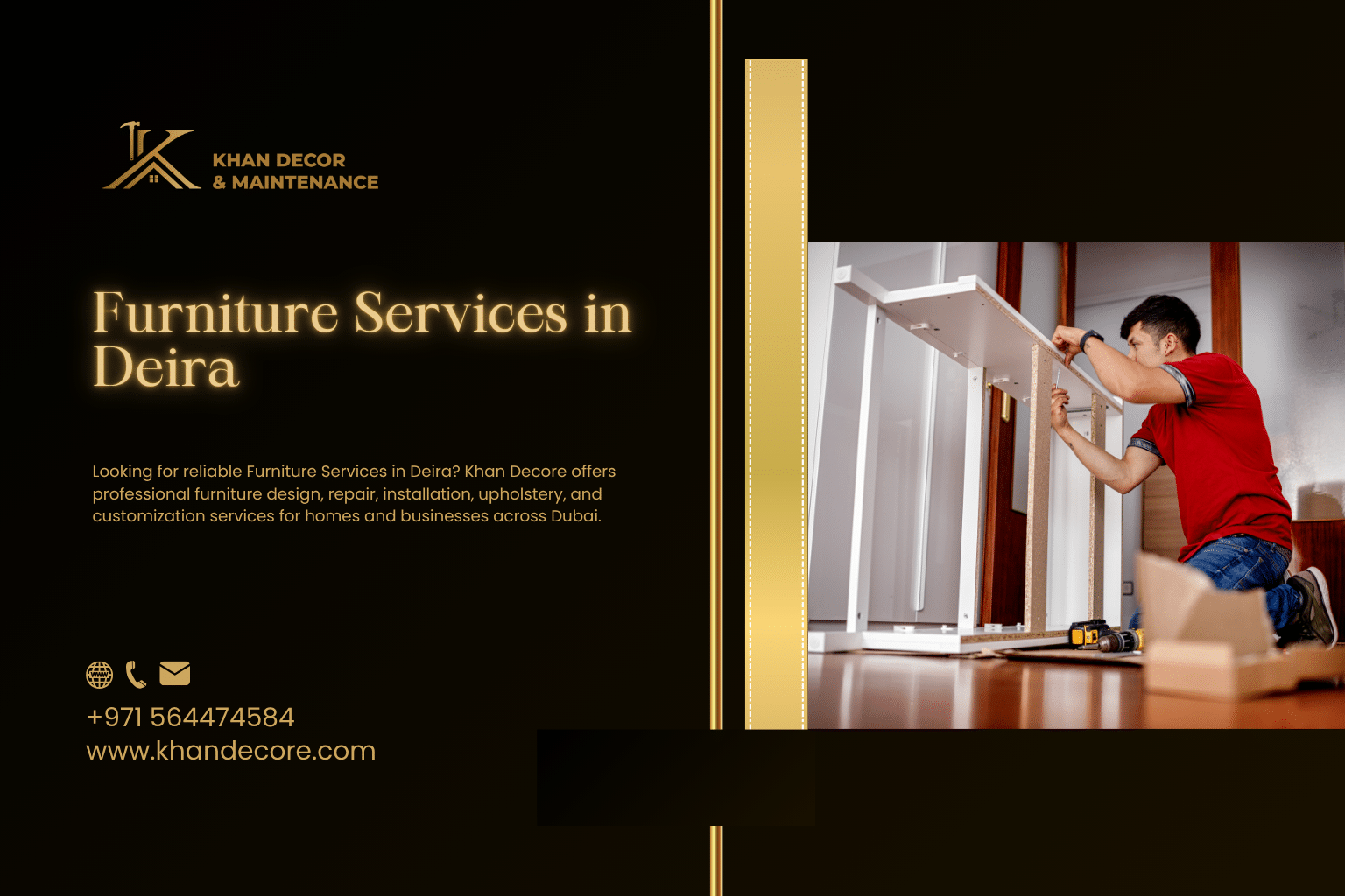 Furniture Services in Dubai | Khan Decore